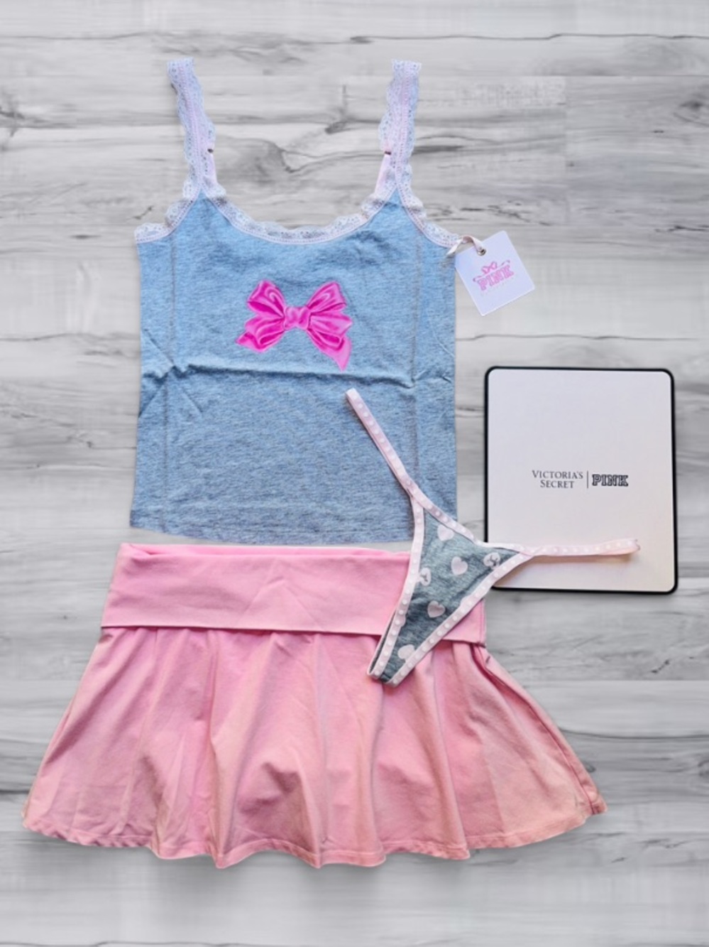 🎀 LoveShackFancy x PINK Victoria Secret Whole Outfit NWT!